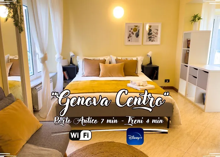 Genoa Centre Porto Antico 7Min • Trains 4Min